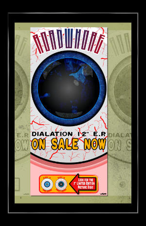 Elvis Night — The Patio, Rockabilly Skull Poster, Abraxas Studio